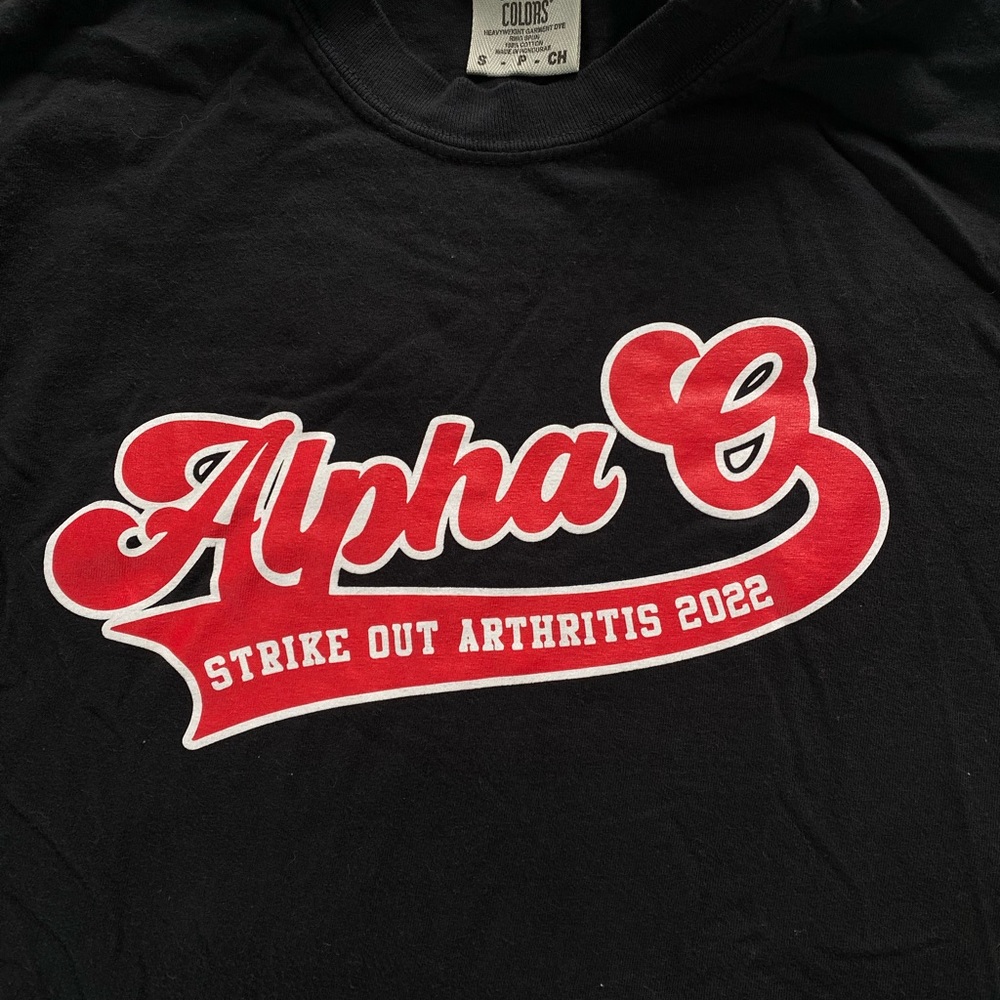 Alpha Omicron Pi/ AOII Strike Out Arthritis Shirt